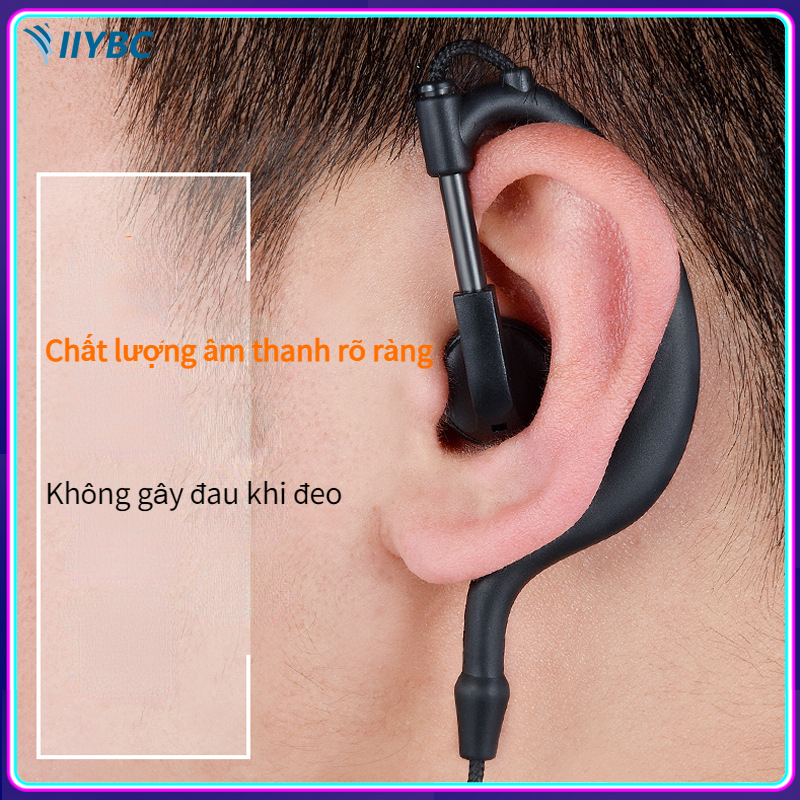Tai Nghe Bộ đàm, Cáp Tai Nghe đan Sợi Tốt, Chống Kéo, Tai Nghe Có Dây, Tai Nghe K-head, Chất Lượng âm Thanh Cao