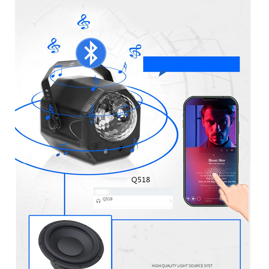 [HCM](Mẫu Mới) Đèn LED Sân Khấu Đèn LED Nhấp Nháy Theo Nhạc Đèn Laser Sân Khấu 60 Hiệu Ứng Pattern Magic Ball Có Điều Khiển Từ Xa - Hàng Xịn | Đèn Sân Khấu.