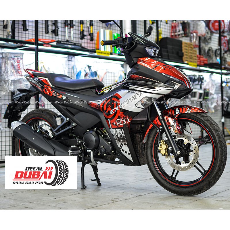 Tem Trùm Exciter 155 Đỏ Trắng Speed