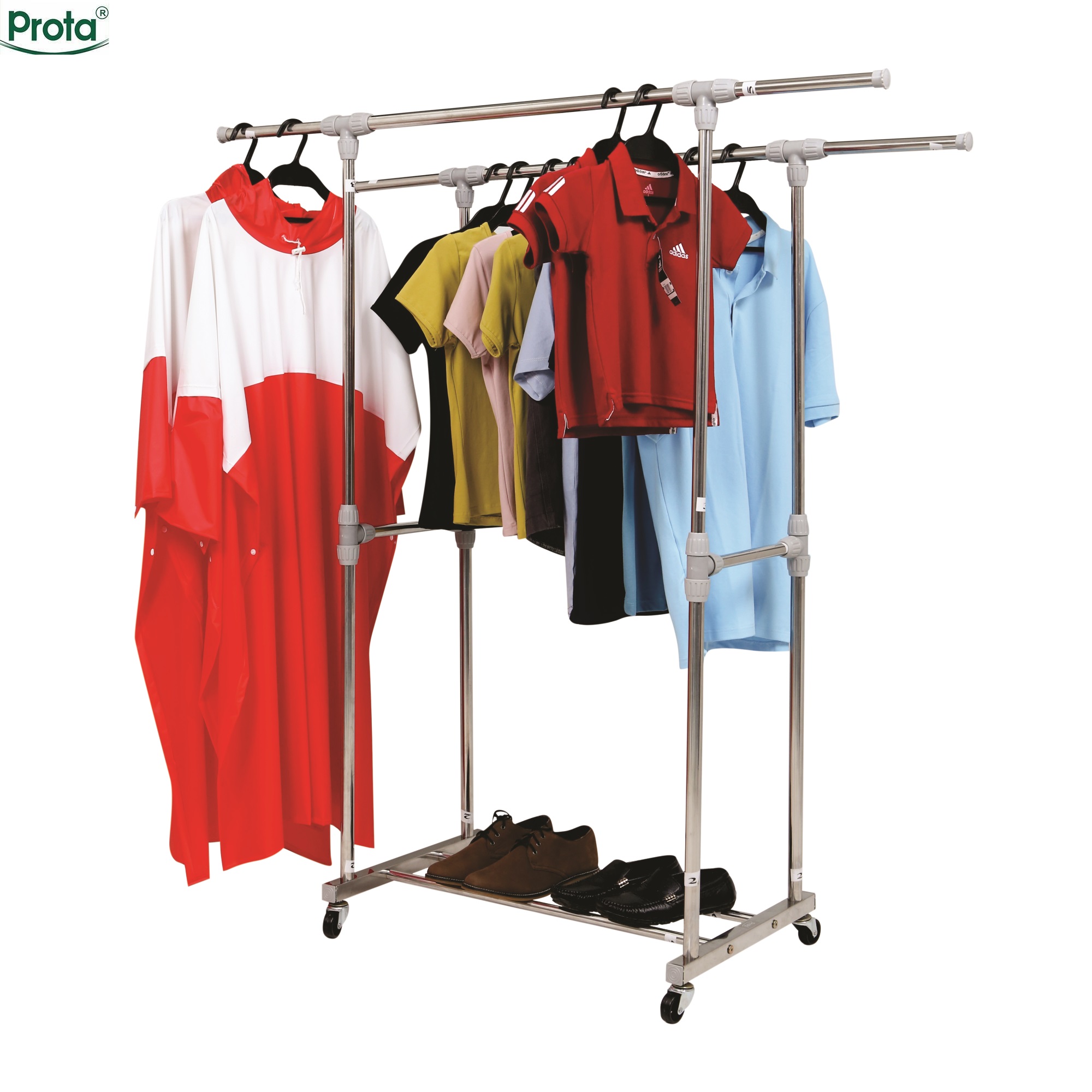 Prota Giàn phơi inox đôi CB-001 - Giàn phơi quần áo, giá phơi quần áo, sào phơi đồ lắp ráp