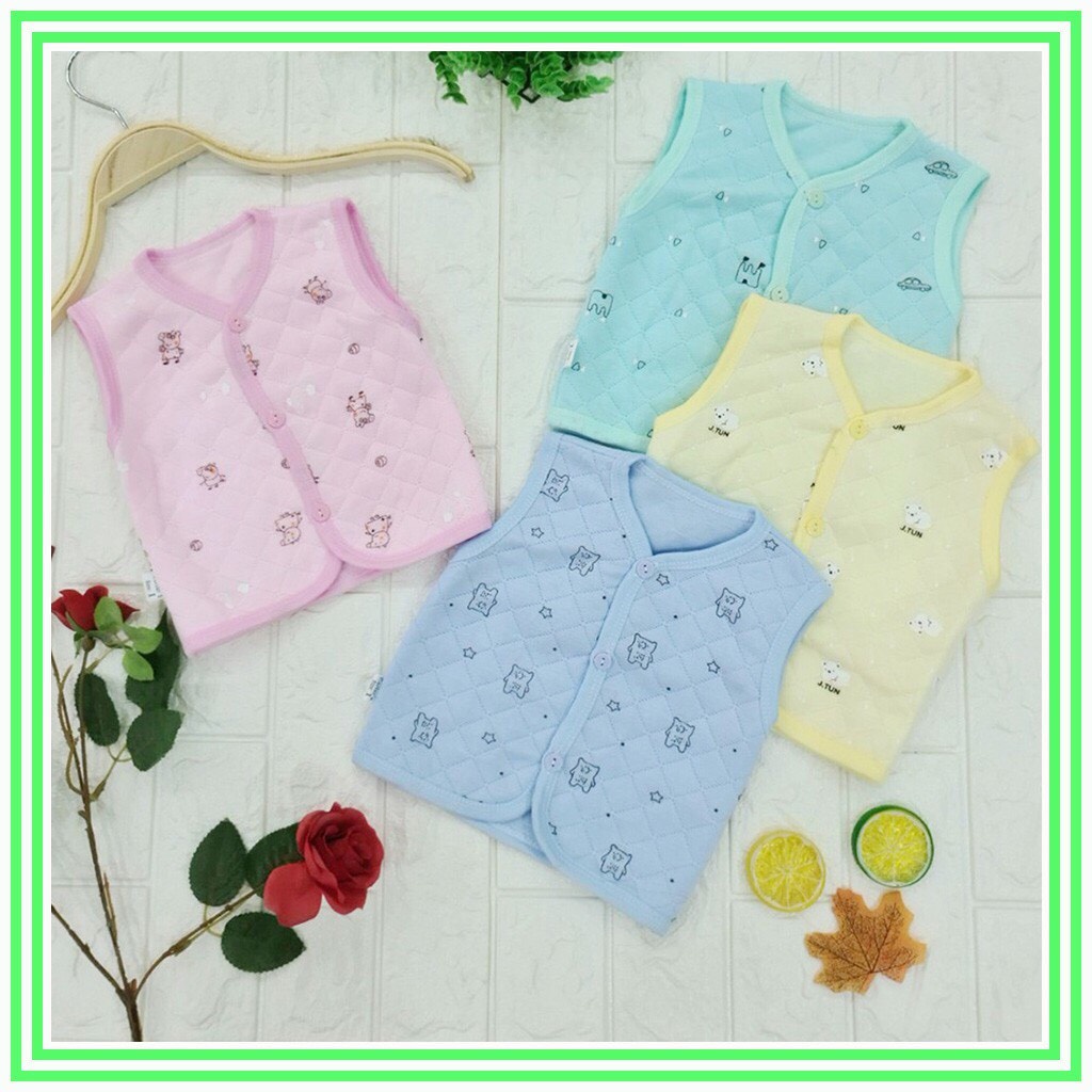 Gile trần bông xốp cho bé từ 3-11kg