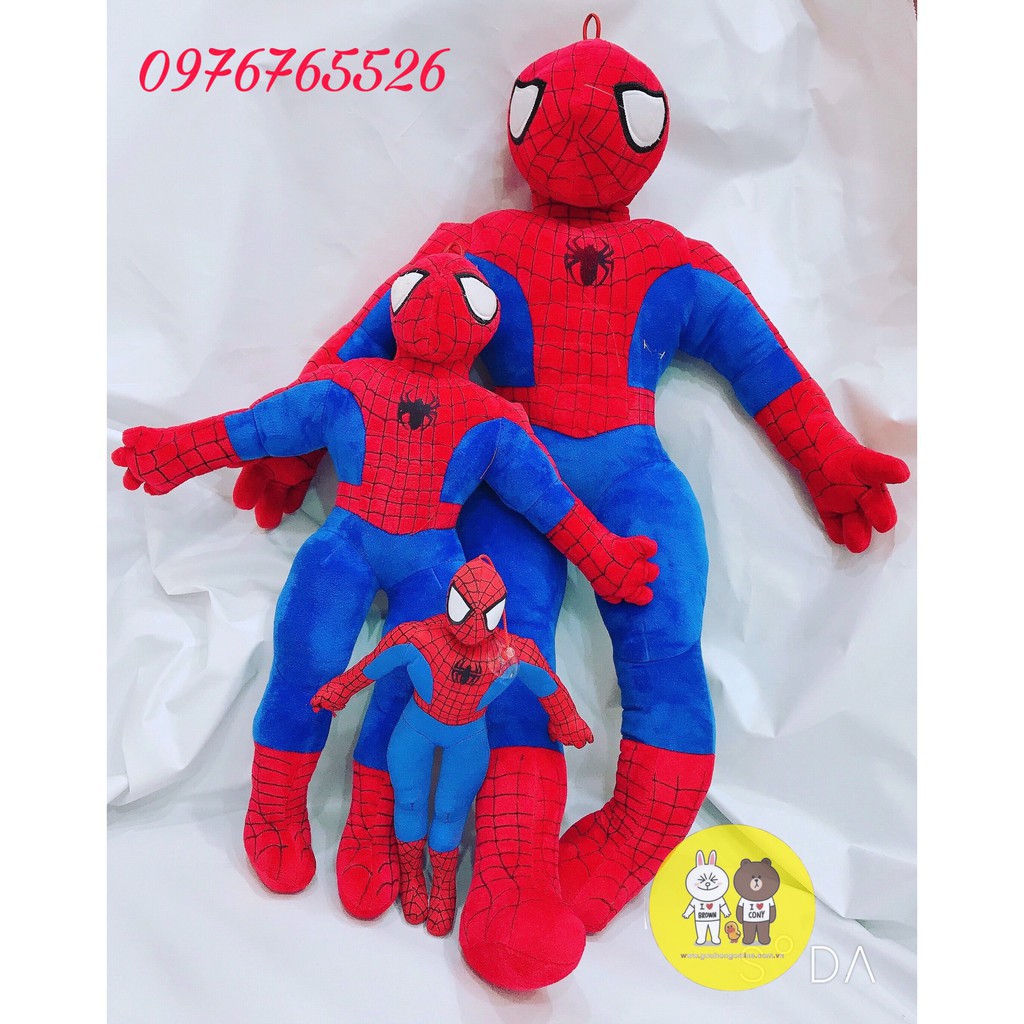 Gấu Bông Người Nhện Dáng Đứng Kích Thước Từ 70-90Cm Buno Shop