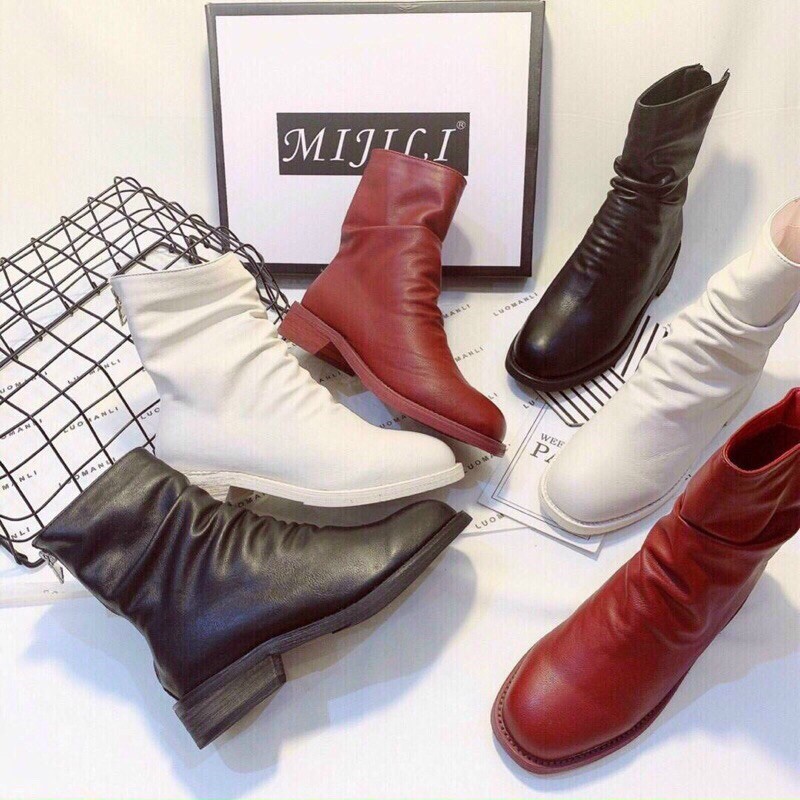 Bốt Nhăn Cao Cổ 3 Phân Kèm Ảnh Thật