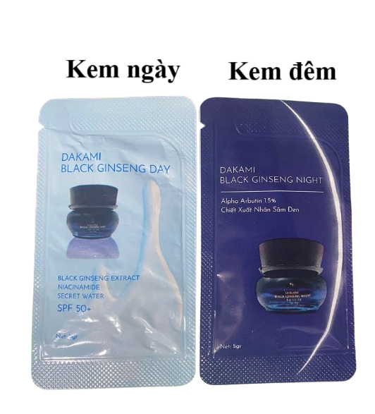   Gói dùng thử mẫu mới nhất  Kem sâm đen Dakami black ginseng 5gr  chính hãng 