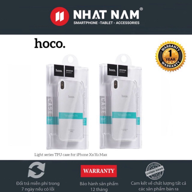 Ốp lưng i.phone chính hãng hoco silicon - trong - dẻo - mỏng - siêu bền