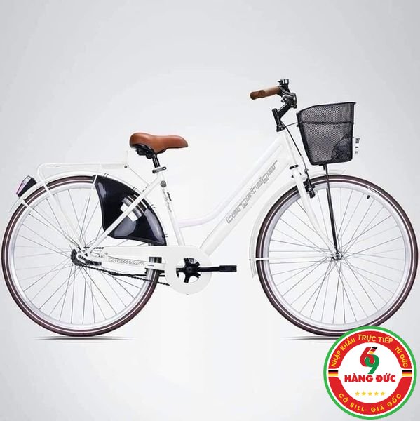 Xe đạp nữ Bergsteiger Cityrad (Đỏ và mint) - HANGDUC69