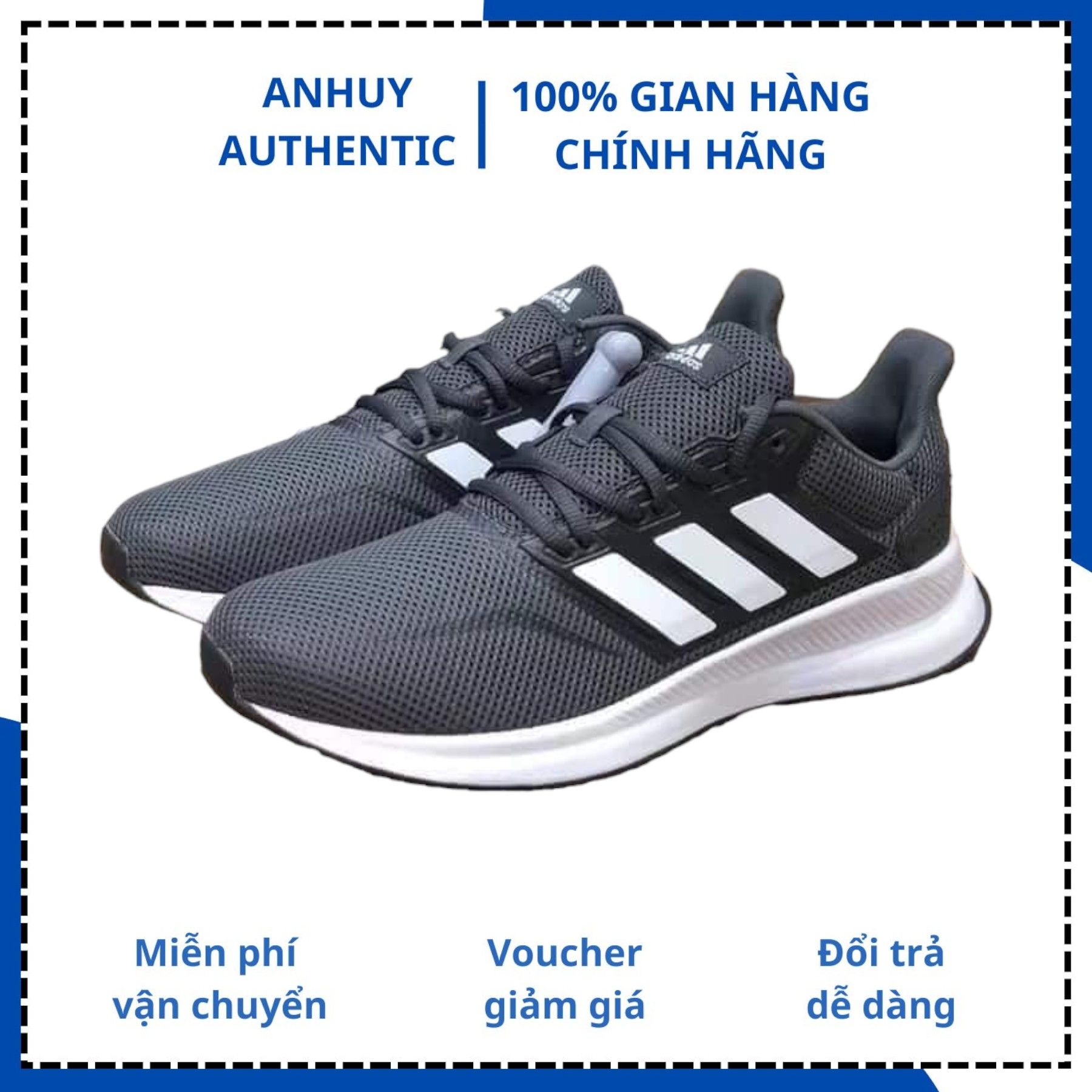 Giày chạy bộ thể thao nam Adidas Falconrun xám Grey - F36200