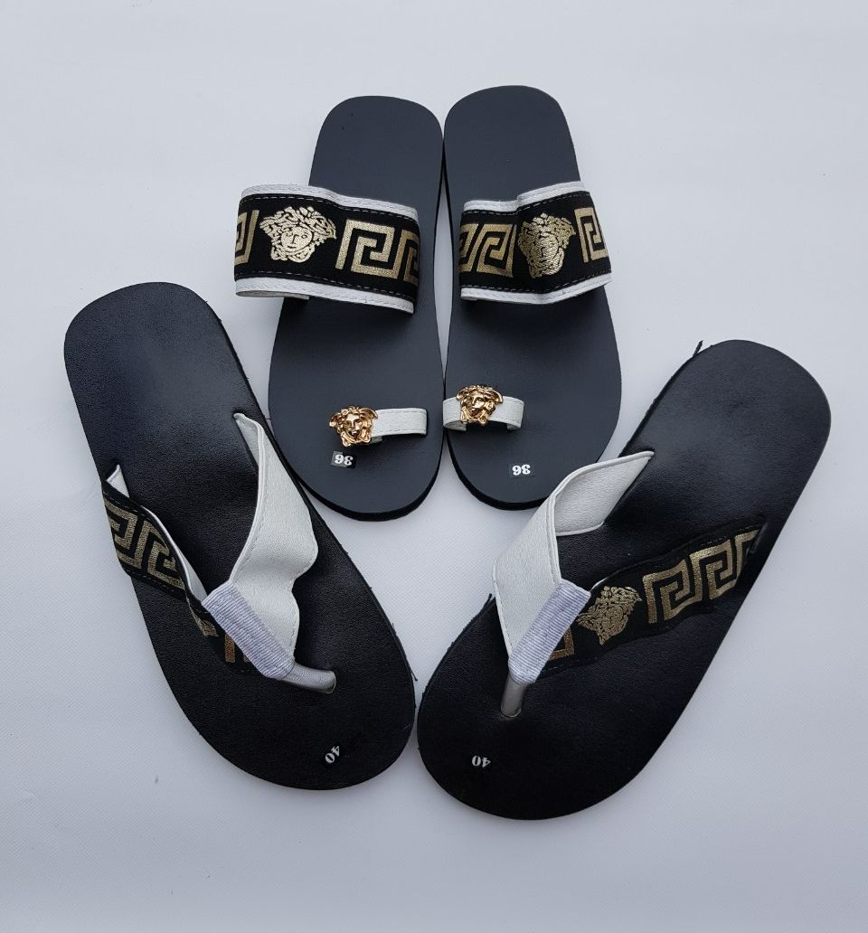 thới giới dép sandal dép cặp nam và nữ đế đen quai trắng thối thun size từ 35 nữ đến 43 nam