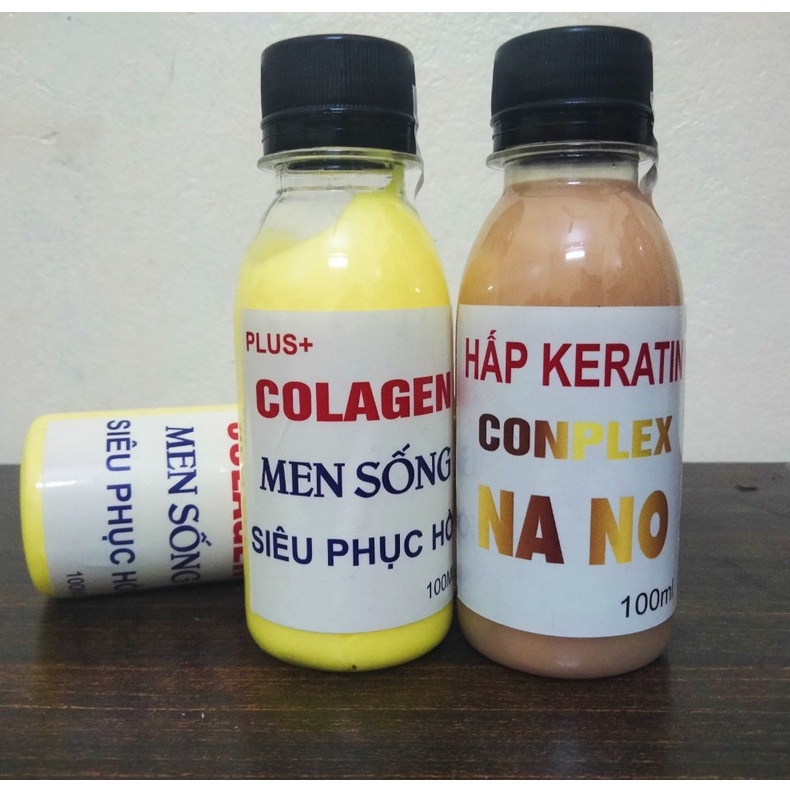 Combo Collagen+Keratin tại nhà dành cho Tóc Trung Bình, Yếu chisnh hangx Sury_store