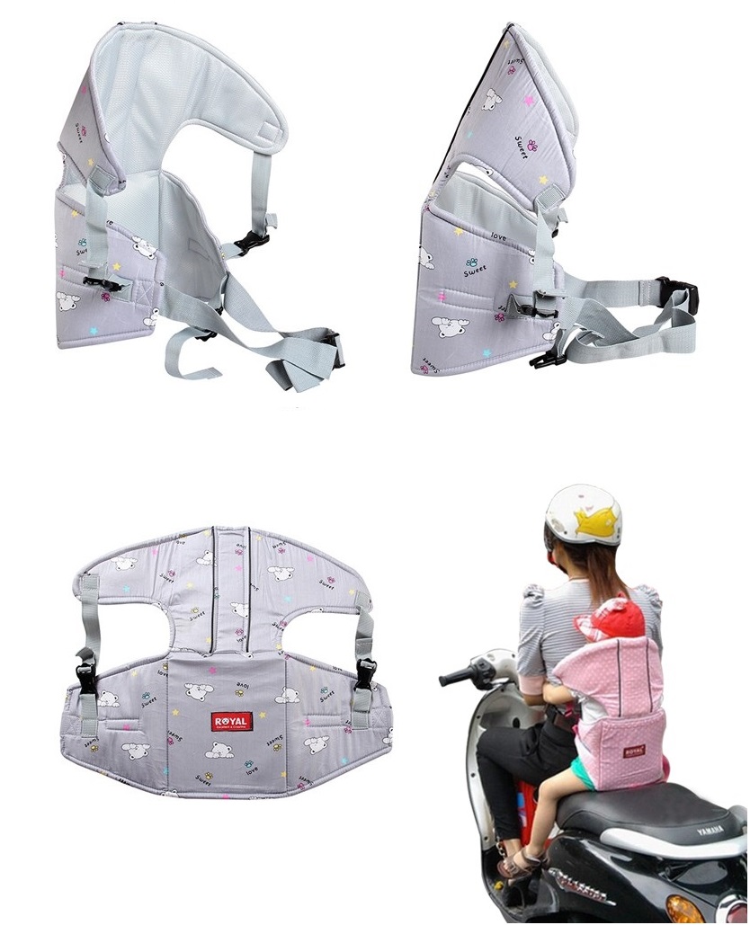 Đai Địu Chính Hãng Em Bé Đi Xe Máy Đỡ Cổ Giữ An Toàn Cho Bé Thiết Kế Chắc Chắn Có Đỡ Cổ Sẽ Không Làm Bé Ngửa Cổ Ra Lúc Ngủ Gật Hay Ngoái Sang Bên Trái, Phải Bố Mẹ Lái Xe An Toàn Cho Bé