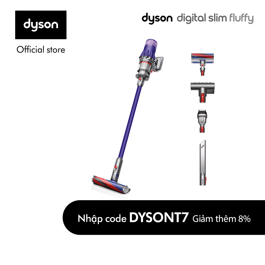 Máy hút bụi không dây Dyson Digital Slim ™ Fluffy