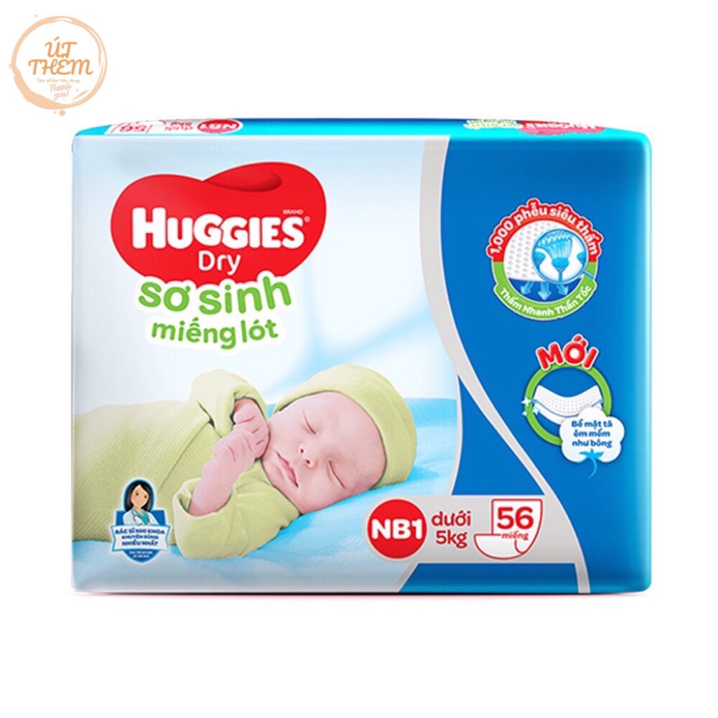 Miếng lót - tã sơ sinh huggies dry nb1 56 / nb1 100