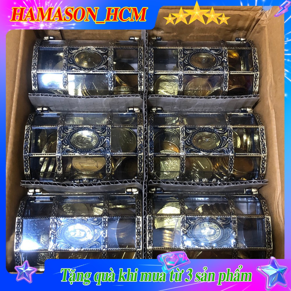 THÙNG 12 RƯƠNG SOCOLA THÁI LAN - Socola Đồng Tiền - Sô Cô La Rương Vàng Thái Lan - DATE 08-2023