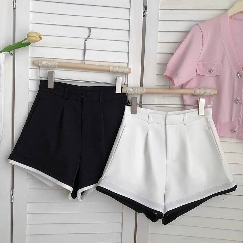 Quần sort nữ phối viền chất tuyết mưa size sml 40-58kg