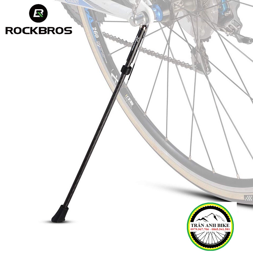 Chân chống xe đạp Carbon ROCKBROS gắn moay ơ dành cho xe ti bật