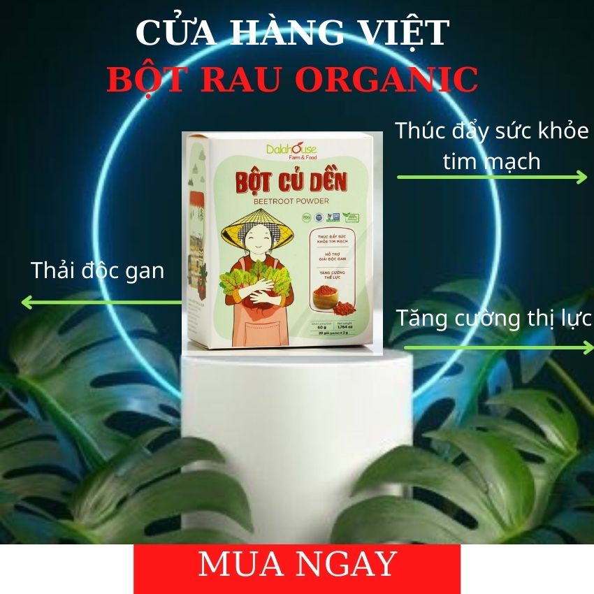 Bột củ dền-bổ máu-dalahouse-60gr-20 gói nhỏ tiện lợi