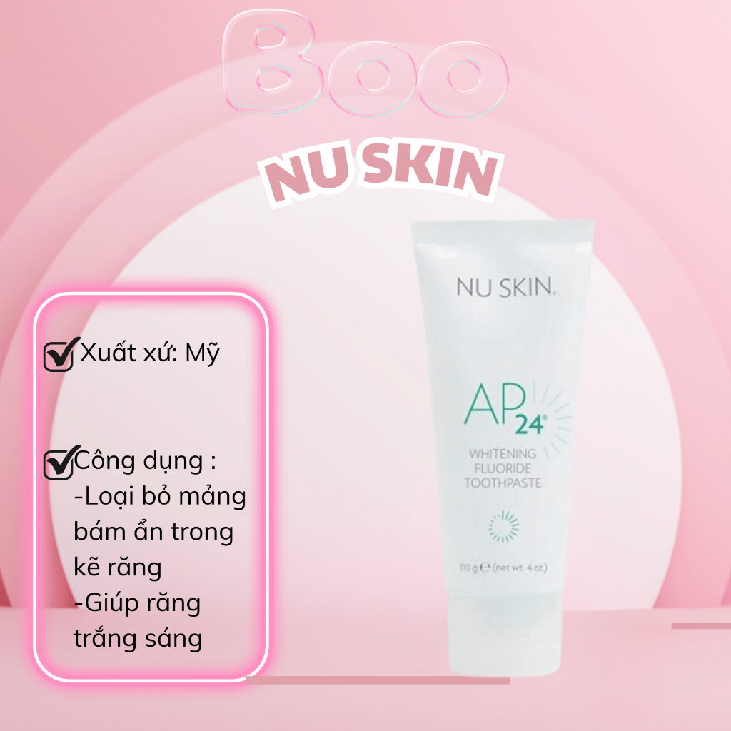 [HCM][Lấy mã giảm thêm 30%] [ MẪU MỚI ] Kem Đánh Răng AP24 Nuskin - Date 12/2025