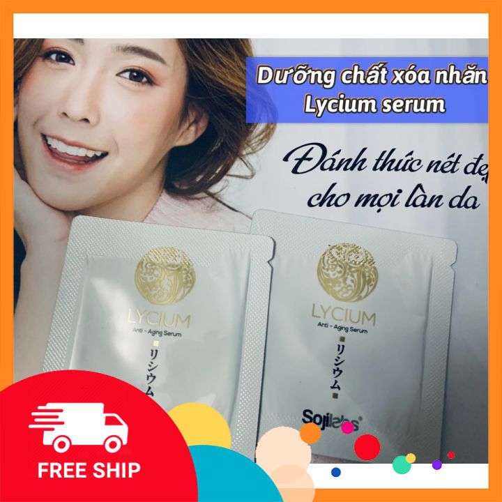 [HCM][mẫu thử] 1 gói 3g Lycium Serum giúp da căng mịn - Huyết thanh trẻ hóa da của Nhật Bản