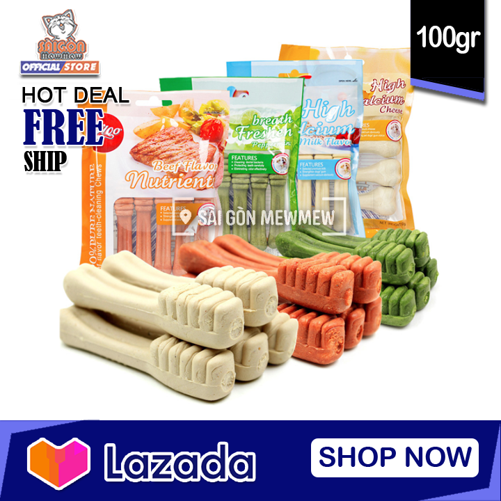 Xương gặm orgo cho cún 100gr