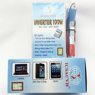 [HCM]Thiết bị biến điện 12v ra 220v 100w - Bộ chuyển đổi nguồn điện - Bộ đả điện Inverter
