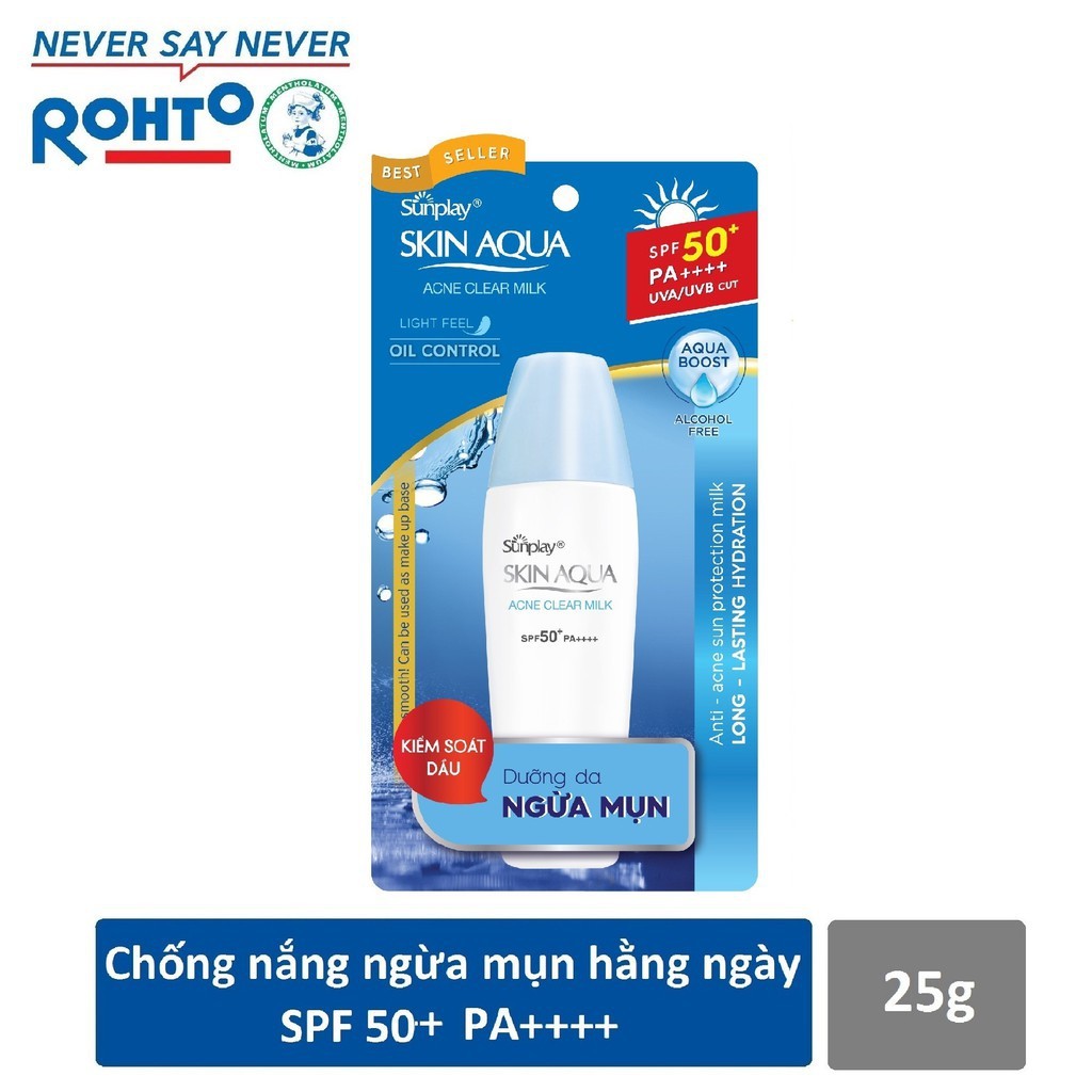 Sữa chống nắng ngừa mụn Sunplay Acne Clear Milk 25g - 8935006533806