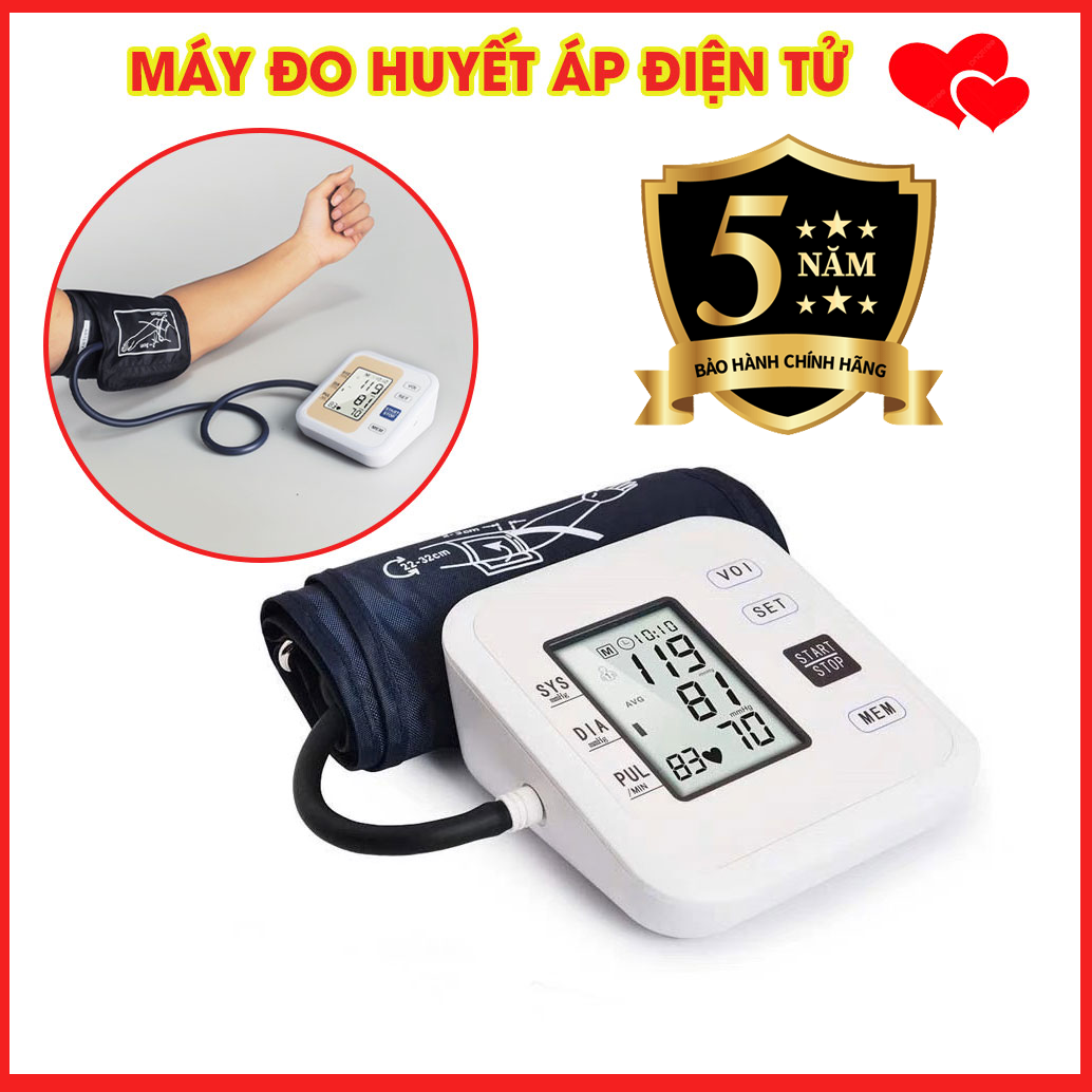 Máy đo huyết áp điện tử, máy đo áp huyết bắp tay tự động đo lường chính