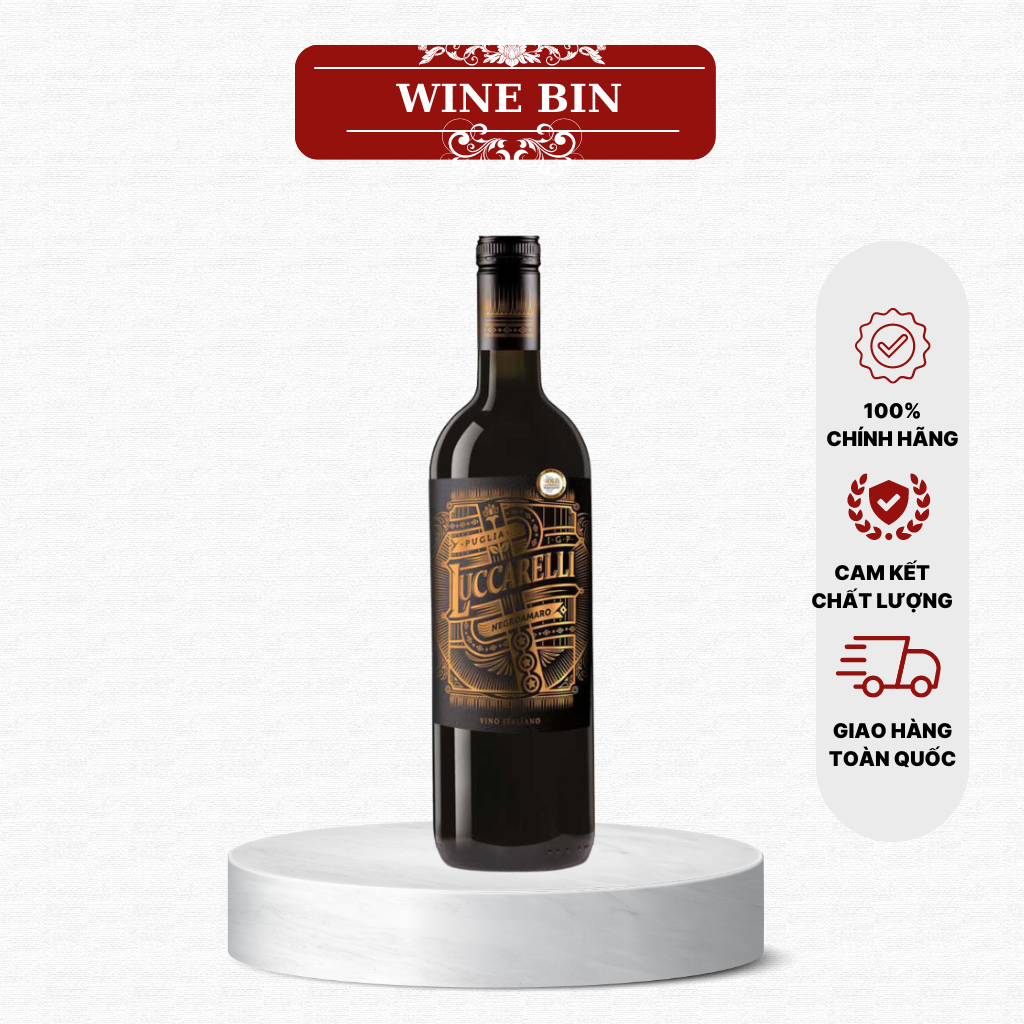 Rượu Vang Ý Luccarelli Negroamaro Vintage Edition Wine Bin