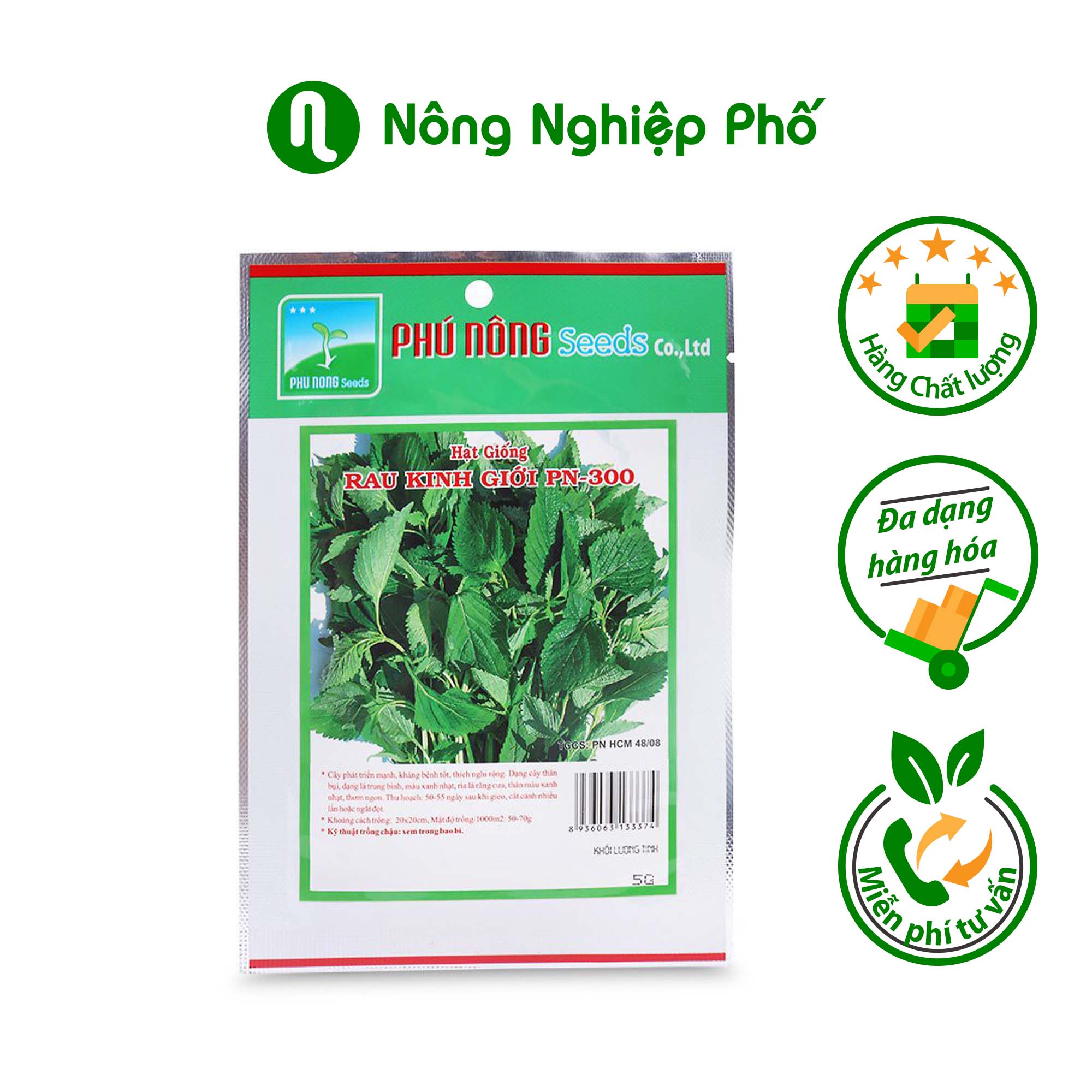 Hạt giống rau kinh giới Phú Nông - Gói 2 gram - Nông Nghiệp Phố