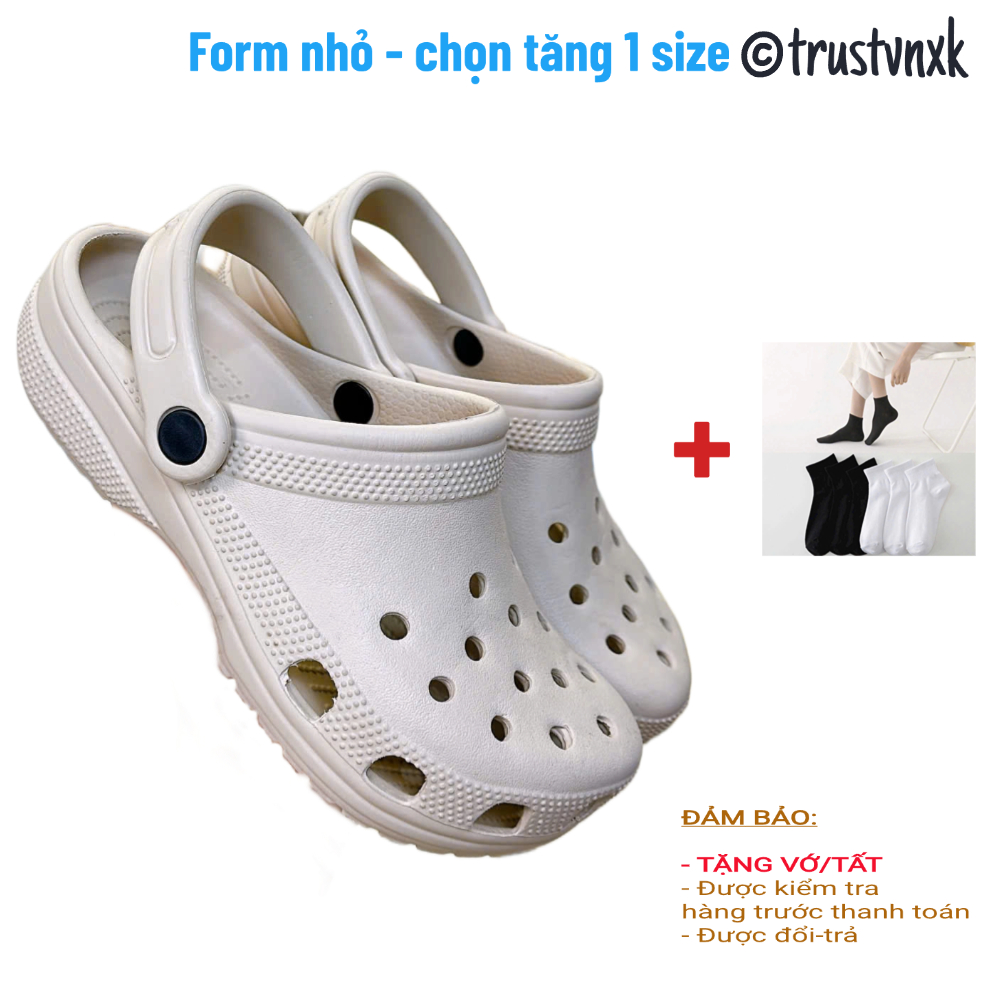 Cross Clog Classic Free Socks and 10 Jb Stickers Solid Molded Cross Strap Sandals for Men and Women Waterproof Back Strap Sandals - 5