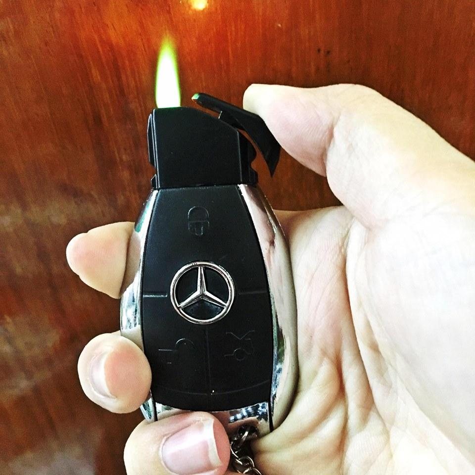 BẬT LỬA KHÈ - MÓC KHÓA XE HƠI MERCEDES - (XÀI GAS)