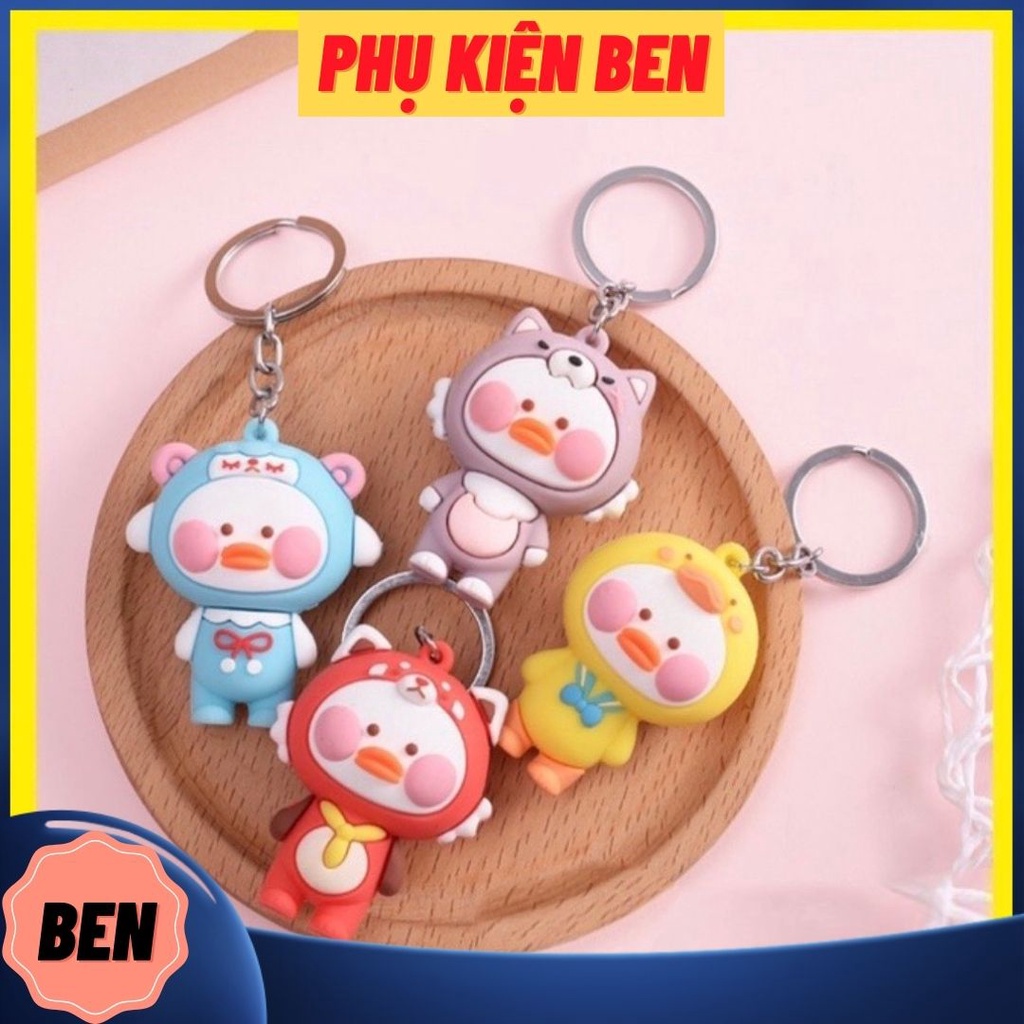 Móc khoá chú vịt má hồng xinh xắn - siêu cute