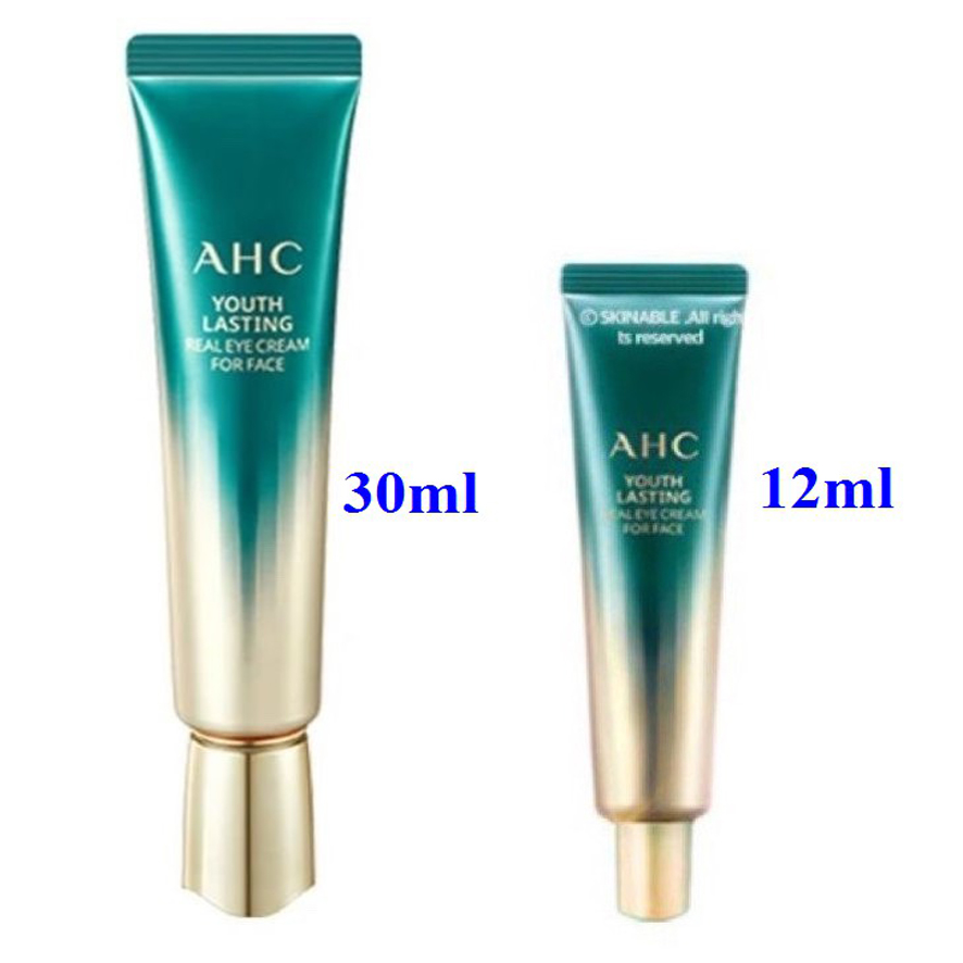 [Mini 12ml - Full Size 30ml] Kem Chống Nhăn xóa Thâm Chống Lão Hóa Mắt AHC Ageless Real Eye Cream For Face