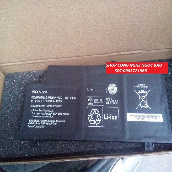 Pin laptop sony vaio fit svf15ac1ql