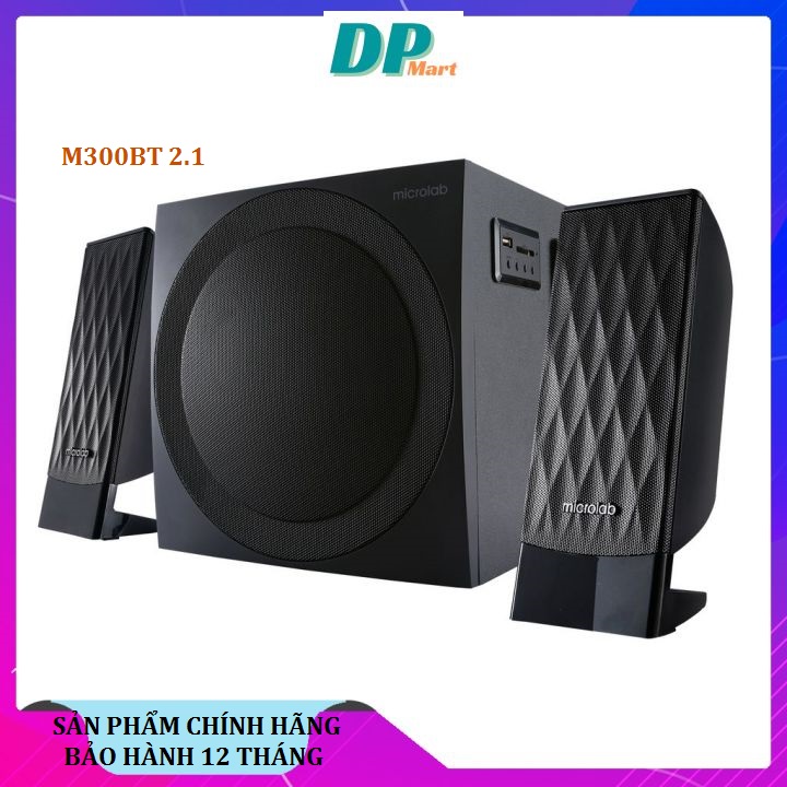 Loa Bluetooth Microlab M-300BT 2.1 USB, Thẻ nhớ, FM  38W RMS - Chính hãng