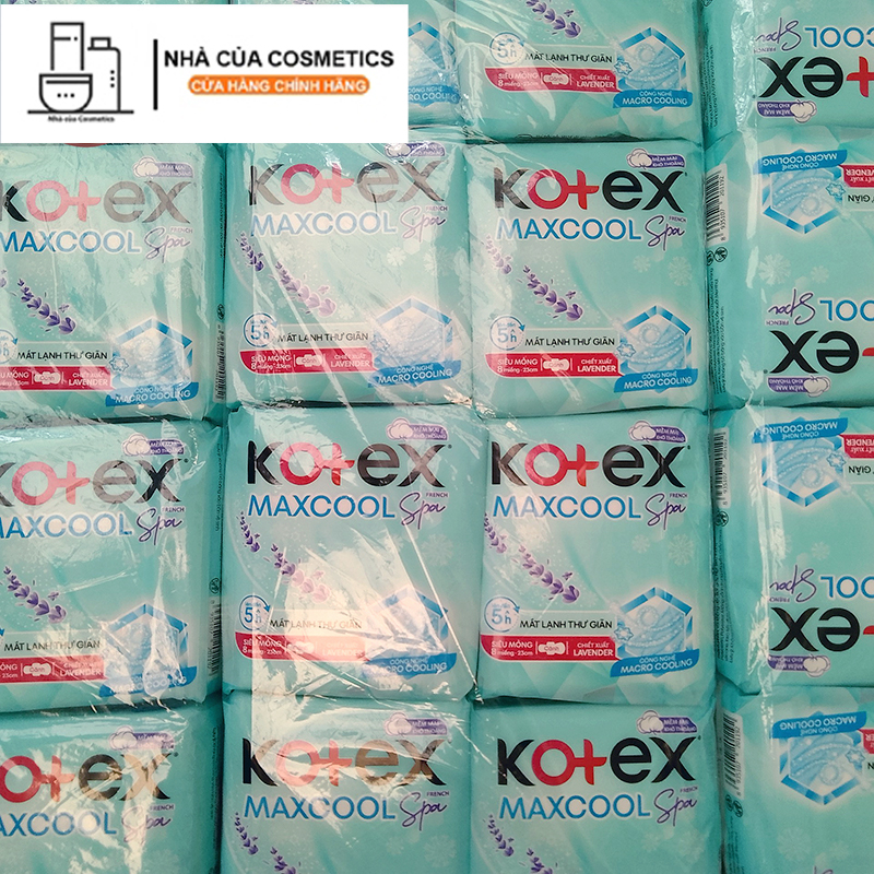 Băng vệ sinh kotex max cool siêu mỏng 23cm có cánh 8 miếng