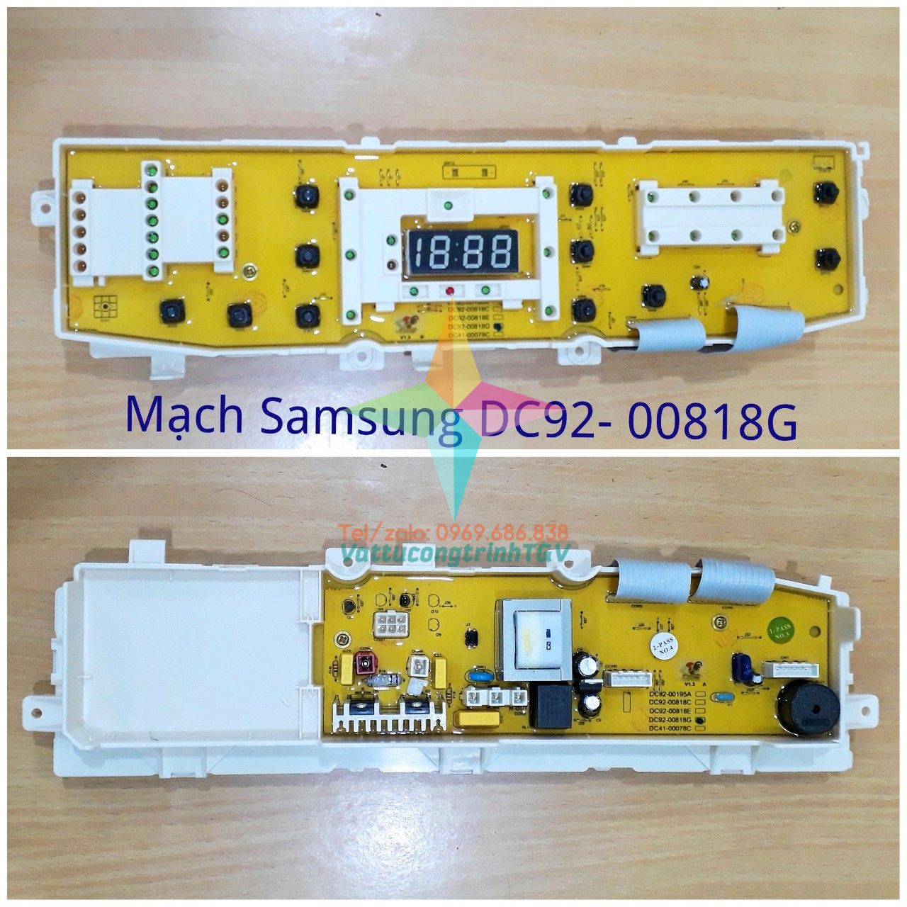 Mạch điều khiển máy giặt SAMSUNG cửa đứng DC92-00818G