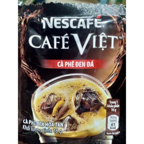 Dây 10 gói cà phê đen đá nescafé café việt