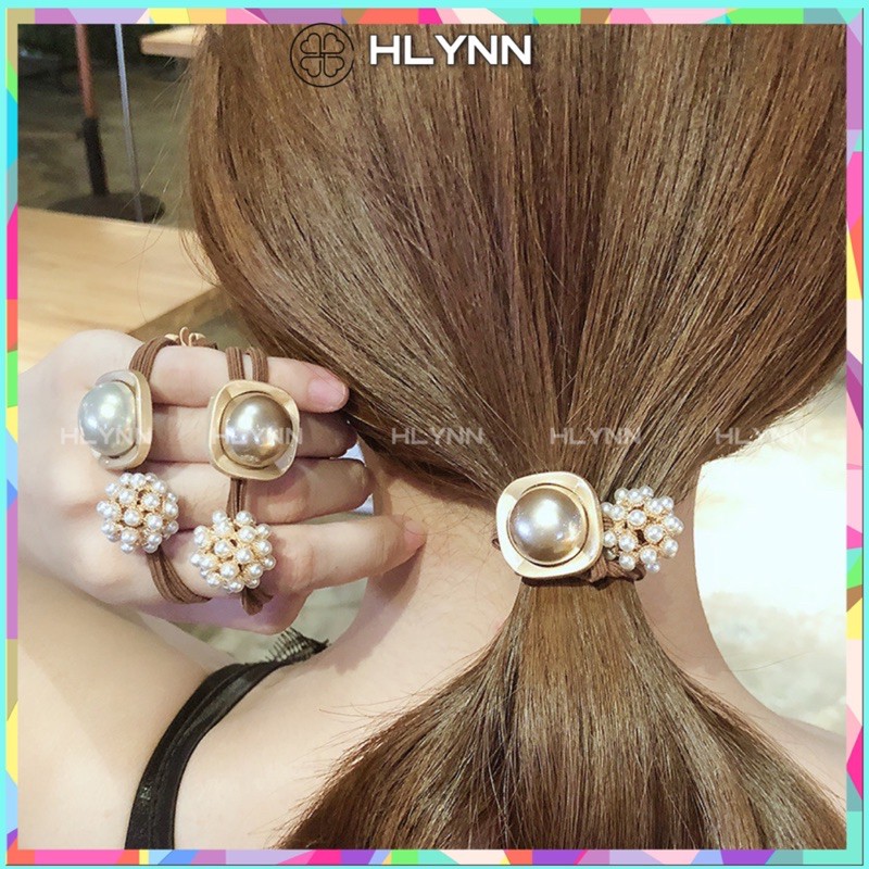 Chun cột tóc hạt trai chùm