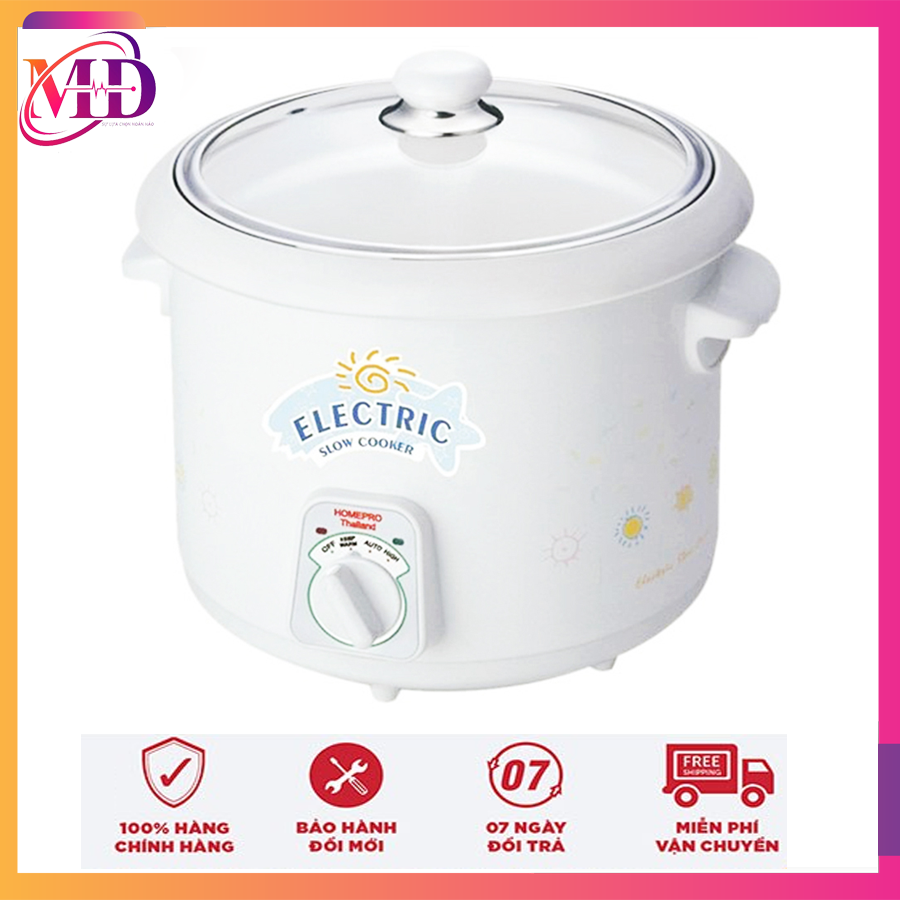 [CHÍNH HÃNG - BẢO HÀNH 12 THÁNG] Nồi nấu chậm đa năng Thái Lan Electric Slow Cooker HomePro 3L