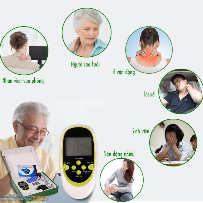 Máy massage trị liệu 8 miếng dán, Máy Matxa Xung Điện. Máy Massage Trị Liệu 8 Miếng Dán Đầu Ra Kép Đa Chức Năng Cao Cấp Đánh Tan Mọi Mệt Mỏi Và Đau Nhức.