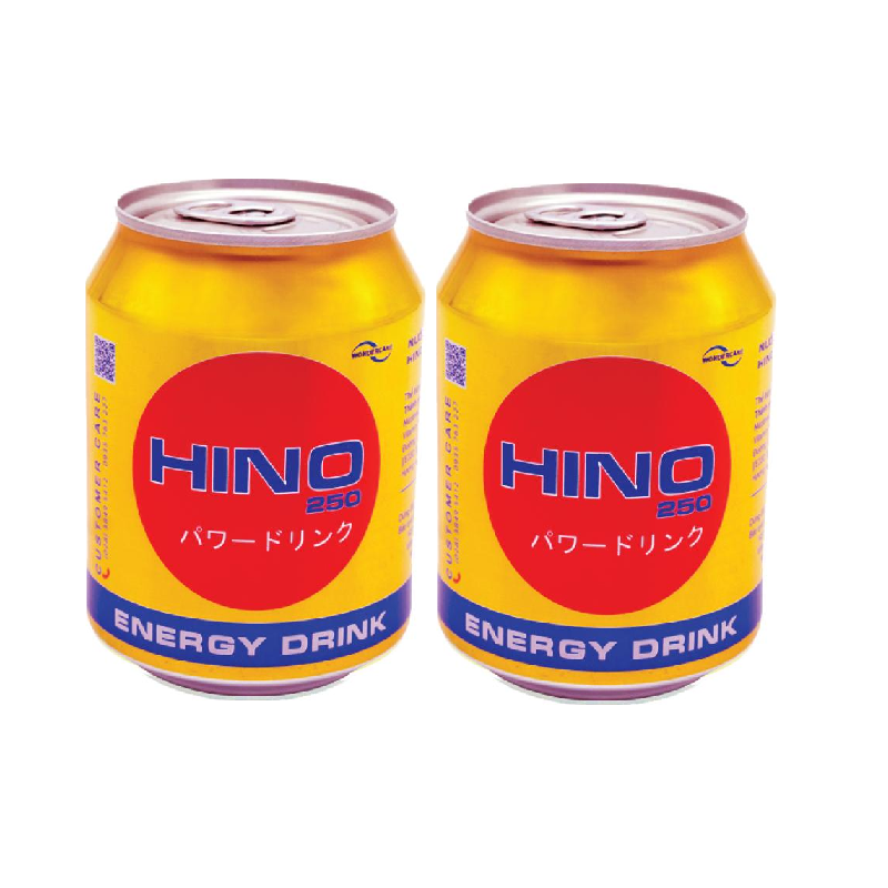 [Mua ngay đi chờ chi] Set 2 Lon nước tăng lực HINO 250ml ( 2 x 250 ml)