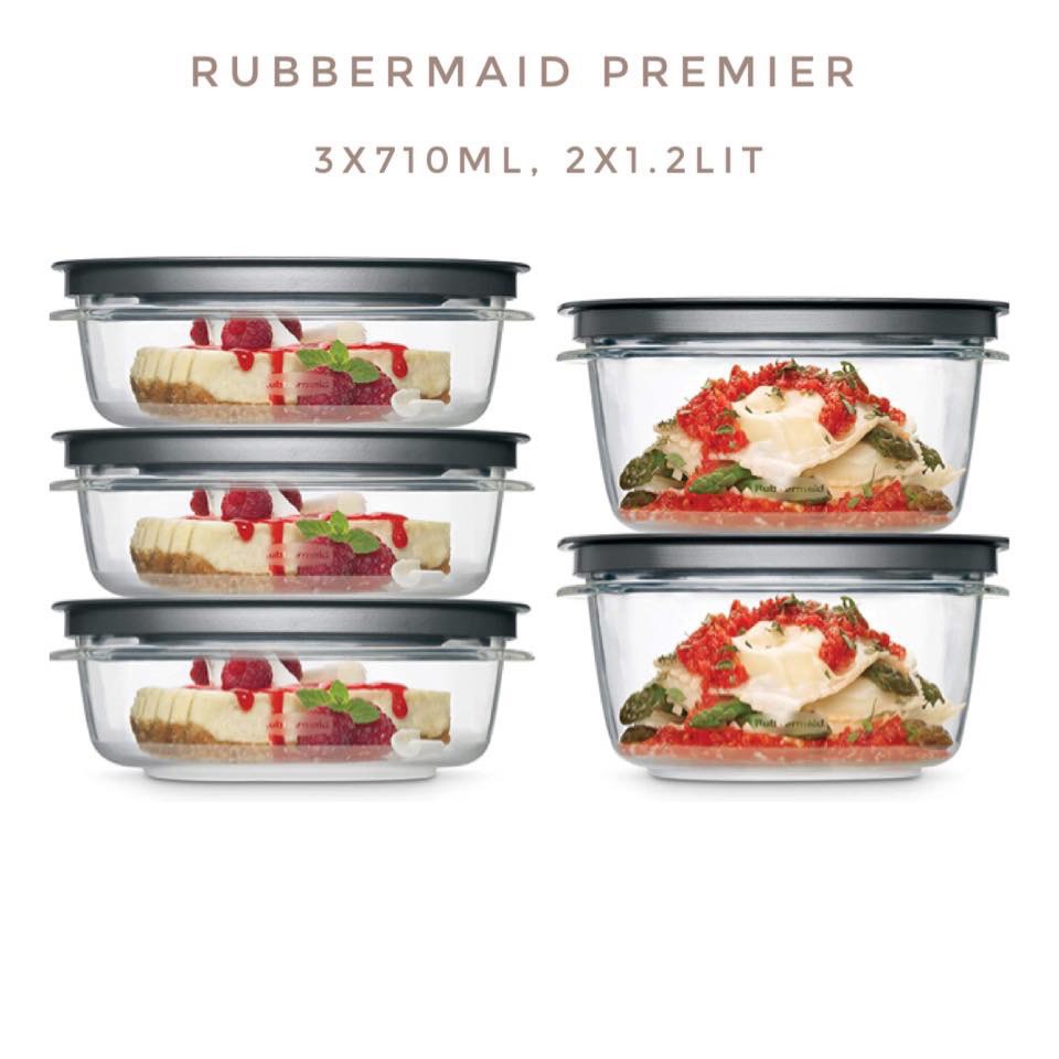 Bộ hộp rubbermaid premier 10 chi tiết - 5 hộp - usa