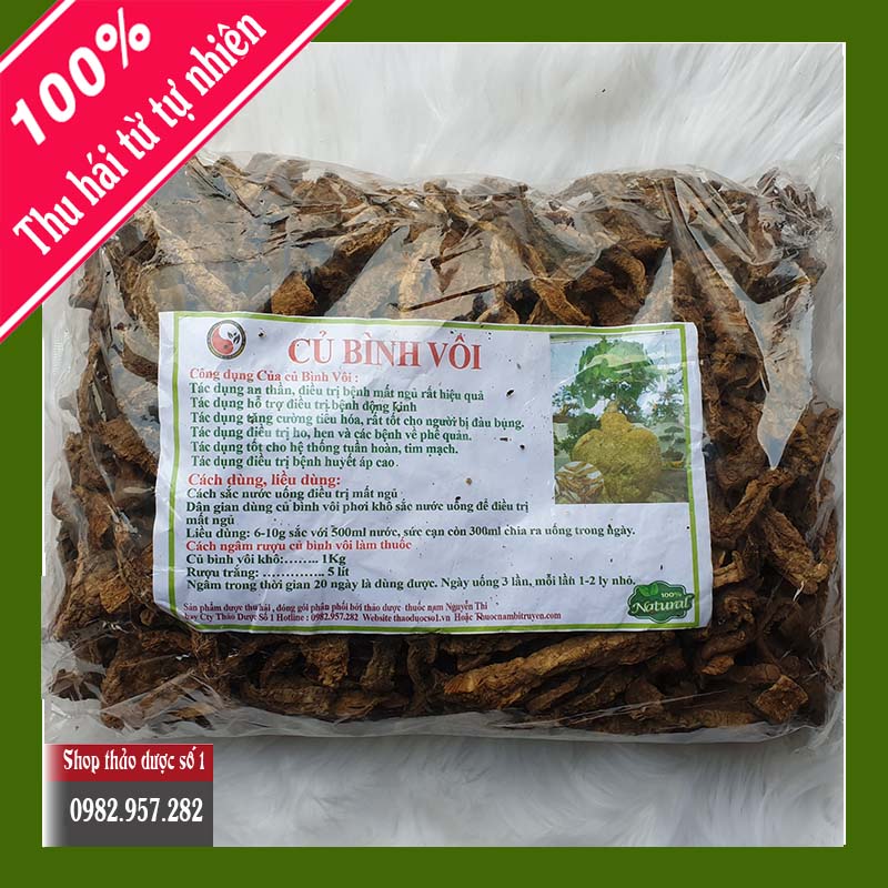 Củ bình vôi giúp an thần và có một giấc ngủ ngon -1kg