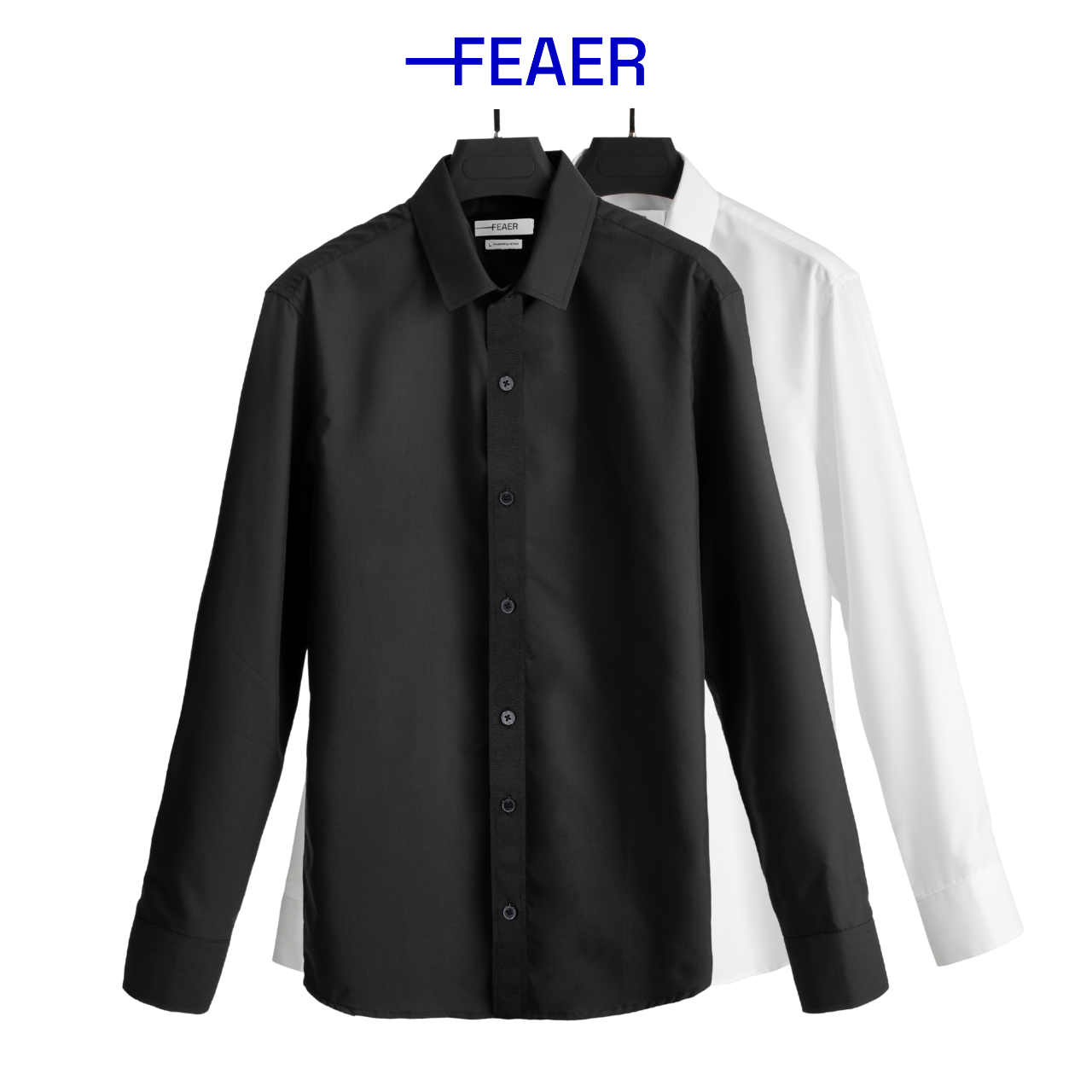 Áo sơ mi nam tay dài nam FEAER chất lụa thoáng, cao cấp Basic Long Sleeve