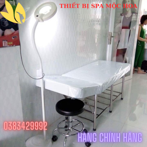 Đèn led spa, đèn soi da nối mi đèn led 120 bóng có kính lúp soi da nối mi nặn mụn xăm môi mày mí dùng trong spa