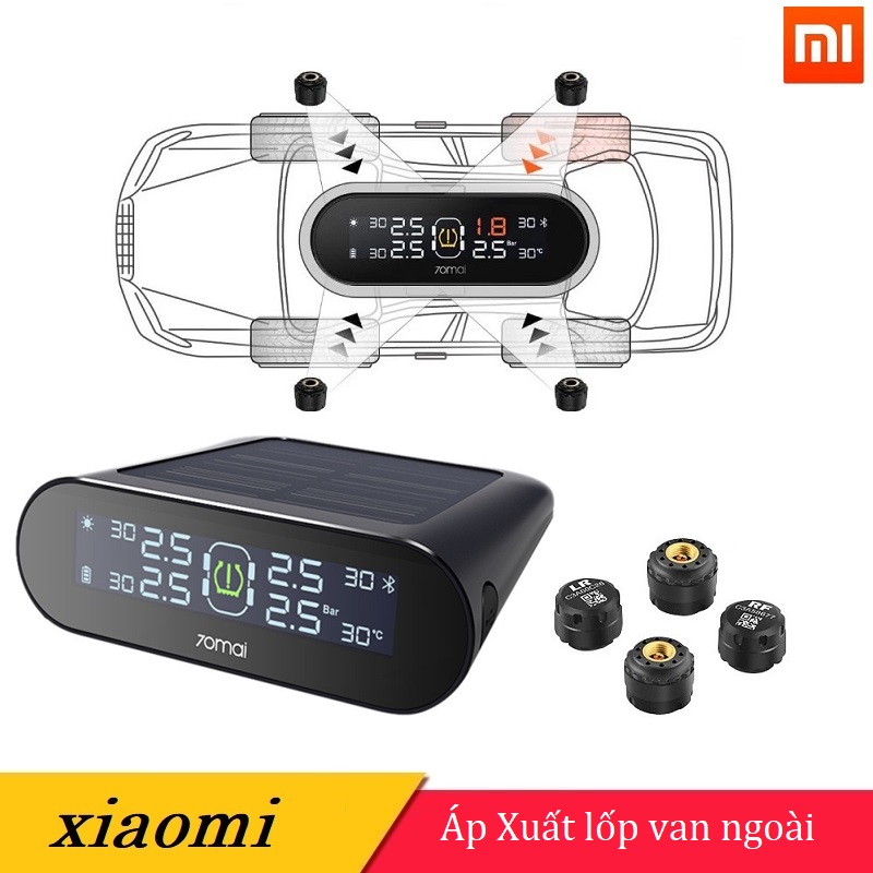 Cảm biến áp suất lốp xe ô tô Xiaomi , TPMS Xiaomi 70mai Lite MiDrive T02 ( Van Ngoài )