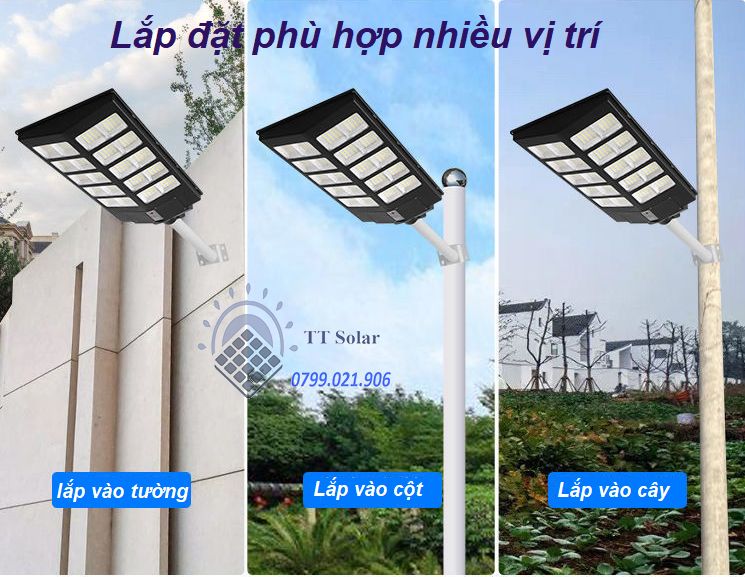 đèn năng lượng mặt trời, đèn đường sân vườn liền thế kép 200w, 400w,600w 6