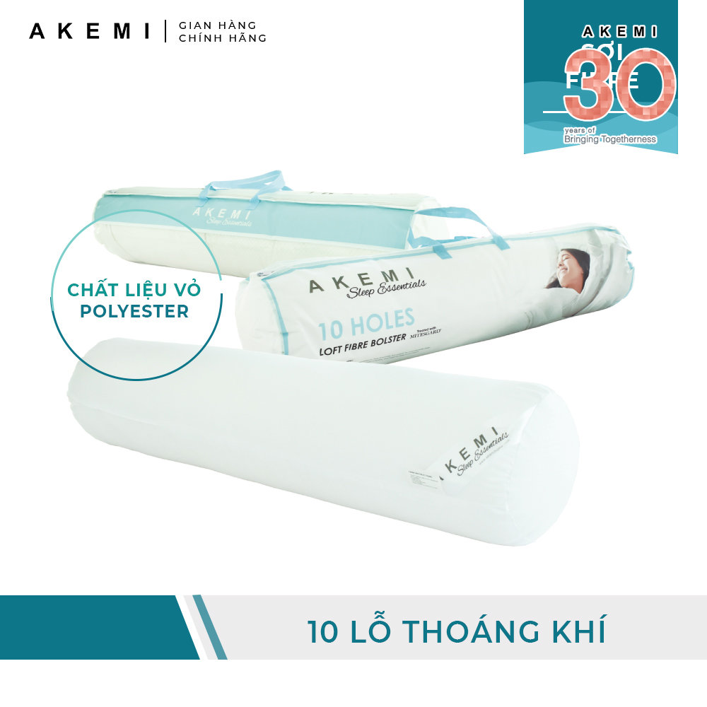 Ruột Gối Ôm AKEMI Sleep Essential 10 Holes Loft Fibre 20cm x 94cm