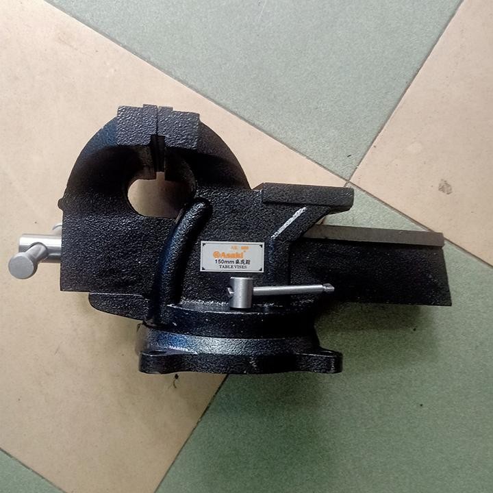 Ê tô kẹp bàn nguội xoay 360 độ Asaki AK-669 độ mở 150mm mồm rộng 150mm