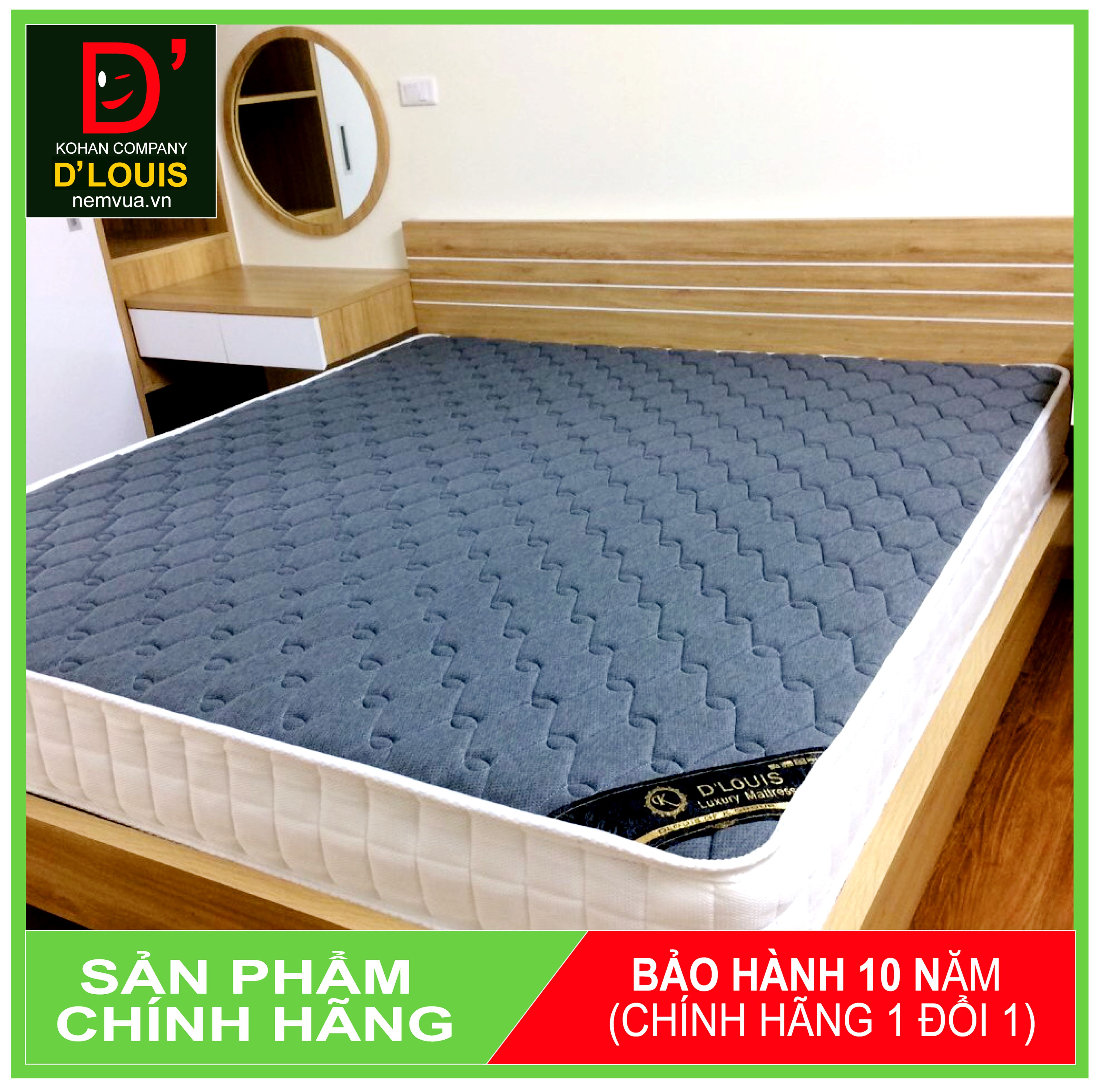 ĐỆM LÒ XO TÚI CUỘN D'LOUIS KOHAN